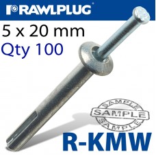 KMW METAL NAIL-INFIXING 5X20MM X100 PER BOX